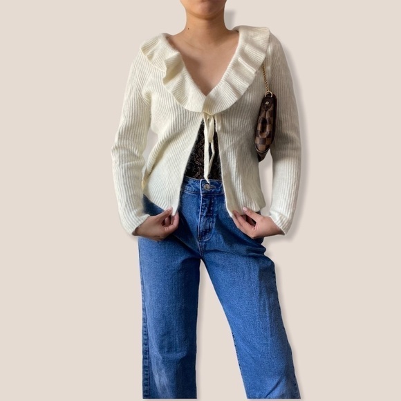 SARAH spencer petite open front wrap sweater - Picture 3 of 9